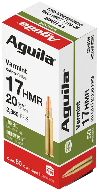 Aguila Varmint 17HMR 20gr Jacketed Hollow Point
