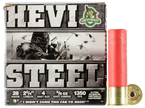HEVI-Shot HEVI-Steel 28Gauge 2.75" 5/8oz 4Shot 25