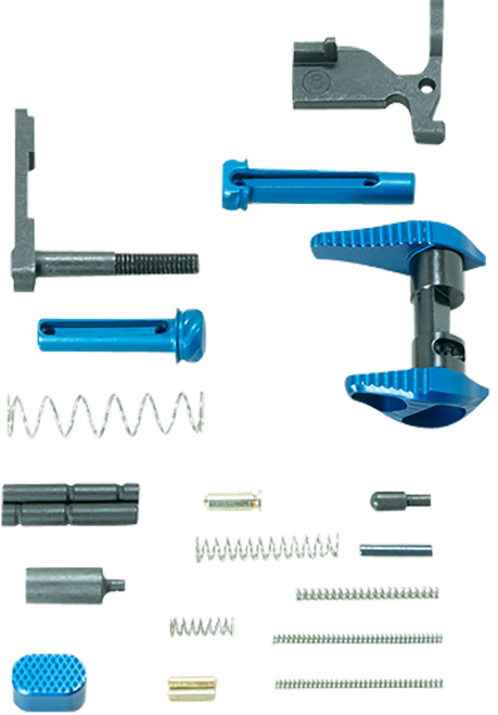 Timber Creek Outdoors Lower Parts Kit Blue Aluminum for AR-15