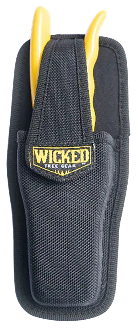Wicked Tree Gear Hand Pruner Sheath Fits Tough Pruners Belt Loop Mount Black - WTG017S