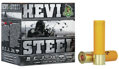 HEVI-Shot HEVI-Steel 20Gauge 3" 7/8oz 2Shot 25 Per Box/10 Case