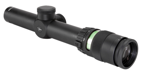 Trijicon AccuPoint Black Hardcoat Anodized 1-4x 24mm 30mm Tube German #4 Crosshair w/ Green Dot Reticle