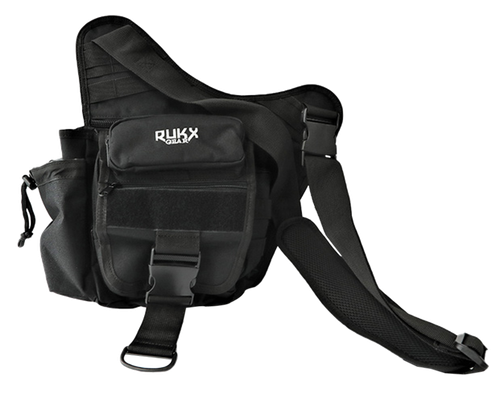 Rukx Gear Sling Bag Black 600D Polyester
