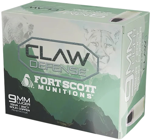 Fort Scott Munitions 9MM115SCVFNCD9mm Luger 9mm Luger Ammo 115gr 20 Rounds