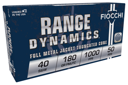 Fiocchi Range Dynamics 40S&W 180gr Full Metal