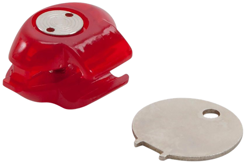 Allen Trigger Lock Open With Key Red Polymer Firearm Fit- Handgun