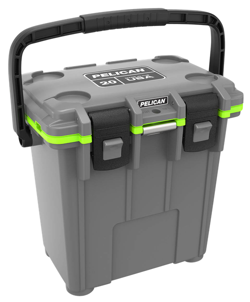 Pelican 20Q-1-DKGRYEGRN 20QT Elite Cooler Gray/Green