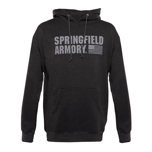 Springfield Armory Flag Logo Men's Charcoal Gray Long Sleeve Small - GEP1663S