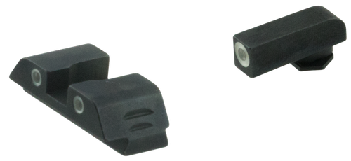 AmeriGlo Classic Tritium Sight Set for Glock White Outline Front Sight-Green Rear