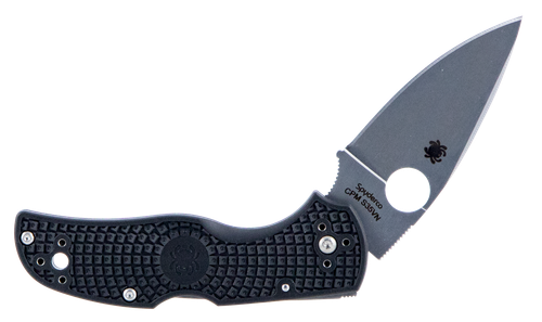 Spyderco Native 5 Lightweight 2.95" Folding Spear Point Plain CPM S35VN Blade - C41PBK5
