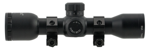 BSA Tactical Weapon Black Matte 4x 30mm 1" Tube Mil-Dot Reticle Features AR & SKS Mounts Rings