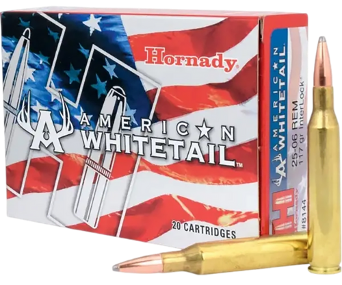 Hornady American Whitetail 25-06Rem 117gr InterLock Boat