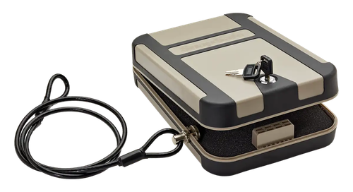 SnapSafe TrekLite Lock Box XL Key Entry Flat Dark Earth Steel Holds 1 Handgun - 752122325