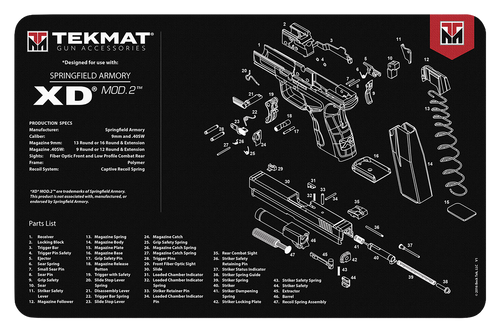 TekMat Springfield Armory XD MOD 2 Cleaning