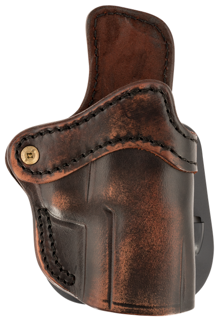 1791 Gunleather Paddle Holster Optic Ready OWB Size 2.4S Vintage Leather Fits FN 509/H&K VP9SK Right Hand