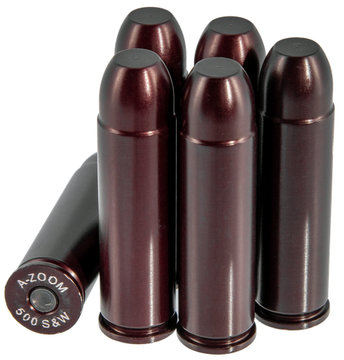 A-Zoom Revolver Snap Cap 500 S&W Magnum 6 Pack - 16144