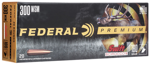 Federal II 300 WSM Ammo 180gr Swift Scirocco 20 Rounds - P300WSMSS1
