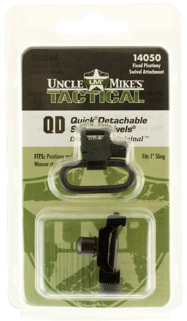 Uncle Mike's Super Swivel Quick Detach w/Fixed Picatinny Attachment Blued 1" Loop