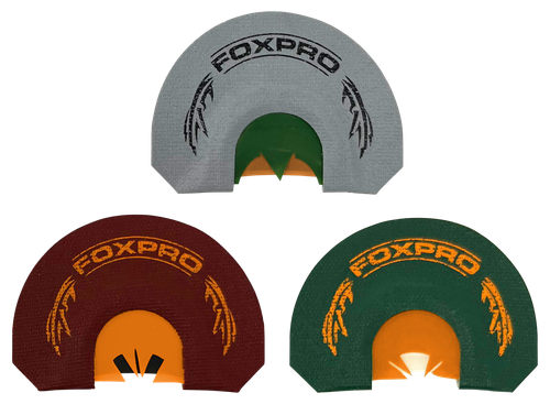 Foxpro Beardtaker Combo Diaphragm Call Attracts Turkey Gray/Green/Red 3 Pack