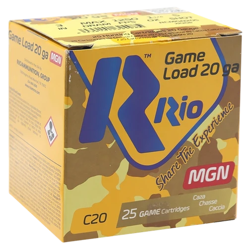 Rio Game 20 Gauge Ammo 3" 1-1/4oz #5 25 Rounds - RC20MGN5