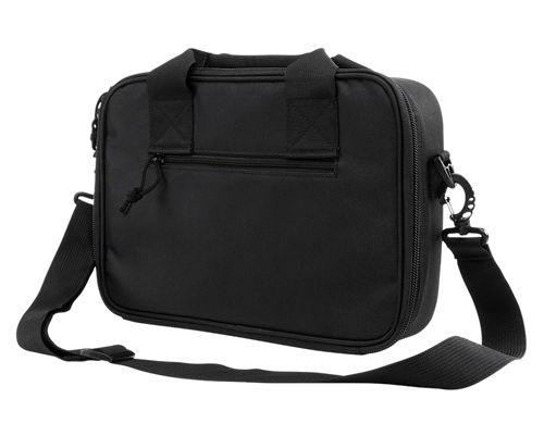 NcStar Vism Double Pistol Range Bag w/ Mag Pouches Loop Fasteners Zippers Padding & Black