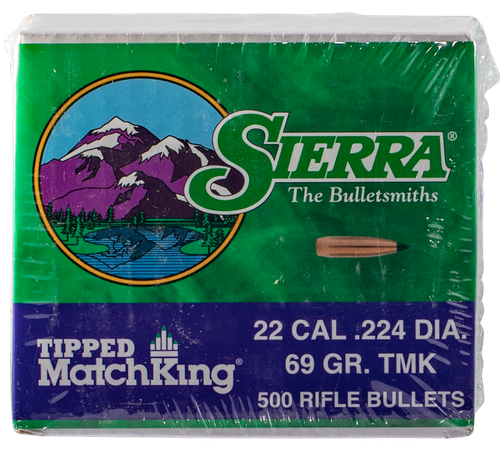 Sierra Tipped MatchKing 22 Cal 69gr 500 Count - 7169C