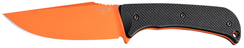 Hogue Extrak XL 3.90" Fixed Clip Point Plain Blaze Orange Cerakote CPM M4 Tool Steel Blade Black Textured G10 Scales Handle