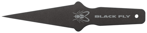 Cold Steel Black Fly Thrower Fixed Plain 1055 Carbon Blade/Handle - CS80STMA