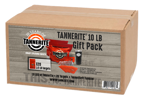 Tannerite Thermal Tumbler Gift Pack Impact Enhancement Explosion White Vapor Centerfire Rifle Firearm 10 lb Includes 20 Targets