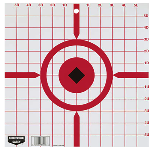 Birchwood Casey Rigid Sight-In Crosshair Hanging Tagboard 12" Black/White 10 - 37210