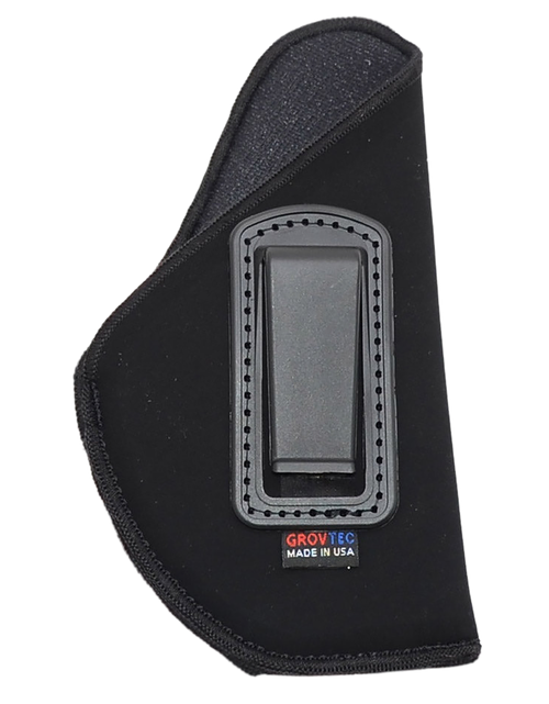 GrovTec US Inc Inside The Pants IWB Size 12 Black Suede Fits Glock 26/27/33 Belt Clip Mount Right Hand