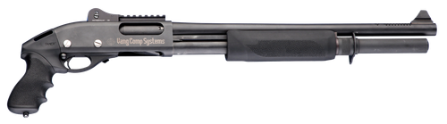 Hogue Tamer Pistol Grip & Forend Black Rubber with Finger Grooves Polymer for Remington 870