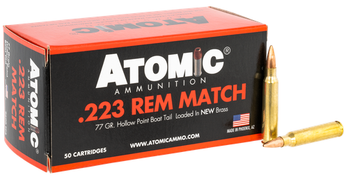 Atomic Ammunition 00 Rifle Match 223Rem 77gr