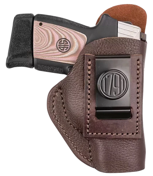 1791 Gunleather Fair Chase IWB Size 03 Classic Brown Deer Hide Belt Clip - FCD3BRWL
