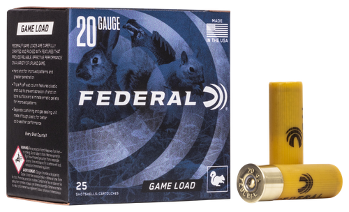 Federal Game-Shok Upland 20Gauge 2.75" 7/8oz 7.5Shot 25 Per Box/10 Case