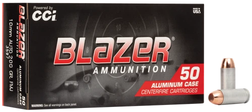 CCI Blazer 10mm Auto Ammo 200gr TMJ 50 Rounds - 3597