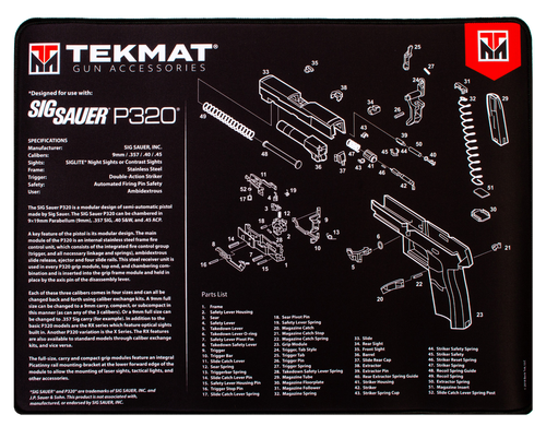 TekMat Sig Sauer P320 Ultra 20 Cleaning