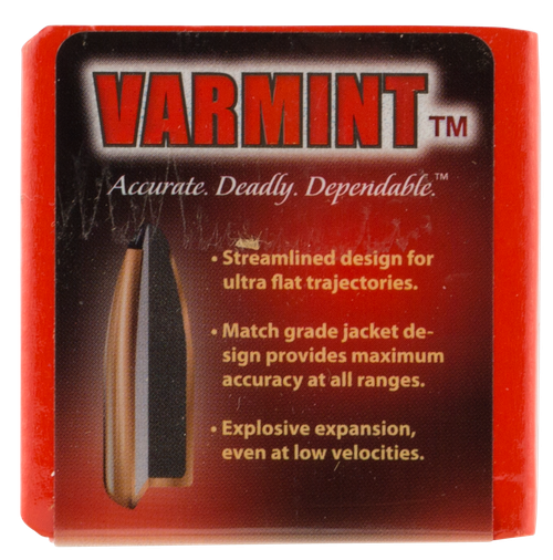 Hornady Traditional Varmint 22 Cal .224 50 gr Spire Point SX 100 Per Box/ 40 Case
