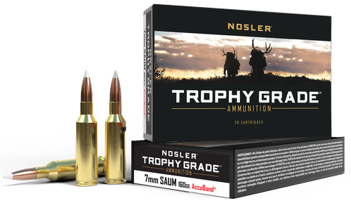 Nosler Trophy Grade 7mmRemSA UltraMag 160gr Spitzer Partition 20 Per Box/10 Case