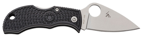 Spyderco Manbug 1.90" Stonewashed VG-10 Blade/ Black FRN Handle - MBKLFP