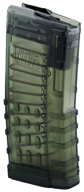 KCI AR-15 Translucent Polycarbonate 223 Rem 21rd Magazine, Smoke - KCIMZ066