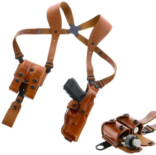 Galco VHS 4.0 Shoulder System Size Fits Chest Up To 56" Tan Harness 1911 5" - VHS4212