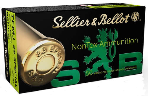 Sellier & Bellot Non-Tox Total 38 Special Ammo 158gr FMJ 50 Rounds - SB38NT