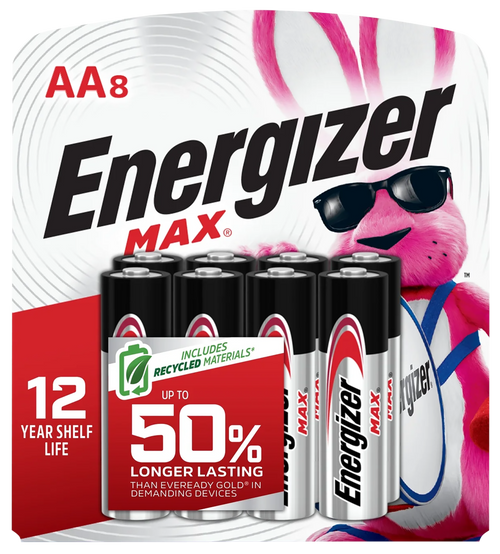 Energizer AA Max Silver 1.5V Alkaline, Qty