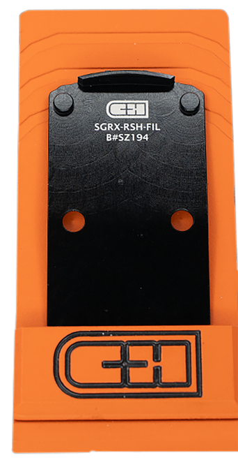 C&H Precision Sig P320 RX Series Black Trijicon/Holosun Pattern Footprint Mount - SGRXRSHFIL