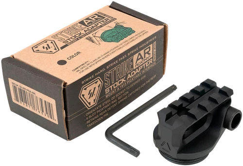 Strike Picatinny Stock Adapter Black Anodized for AR-15 - ARPSABK