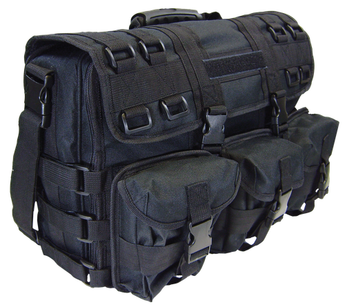 Peace Keeper Overnight Black 600D Polyester with PVC Lining Handgun Pocket - SPOPCB