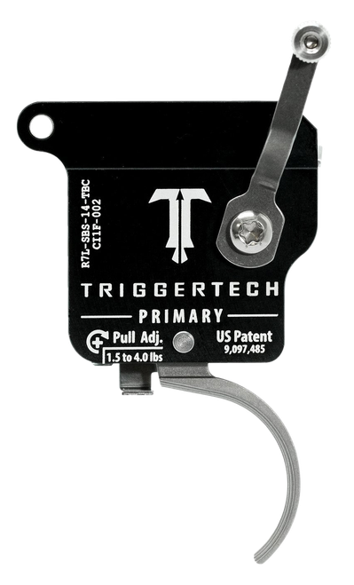 TriggerTech Primary Single-Stage Traditional Curved Trigger with 1.50-4 lbs Draw Weight for Remington 700 Left