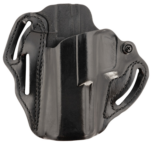 DeSantis Speed Scabbard OWB Black Leather Belt Slide Fits 4.50" Barrel Left Hand - 002BB0XZ0