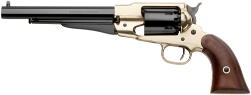 Pietta 1858 Army 44 Cal 8" 6-Round Brass Frame Blued & Octagon Barrel w/Walnut Grips